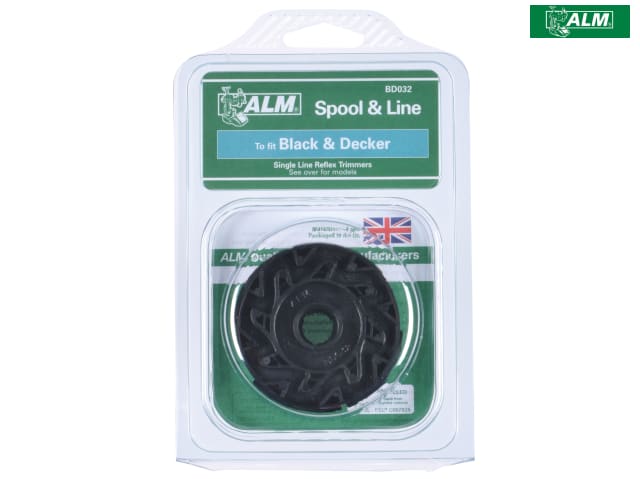 ALM Manufacturing BD032 Spool & Line to Fit Black & Decker Trimmers Reflex A6481