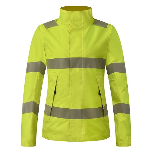 Future Garments Ladies Hi-Vis Ripstop Waterproof Jacket