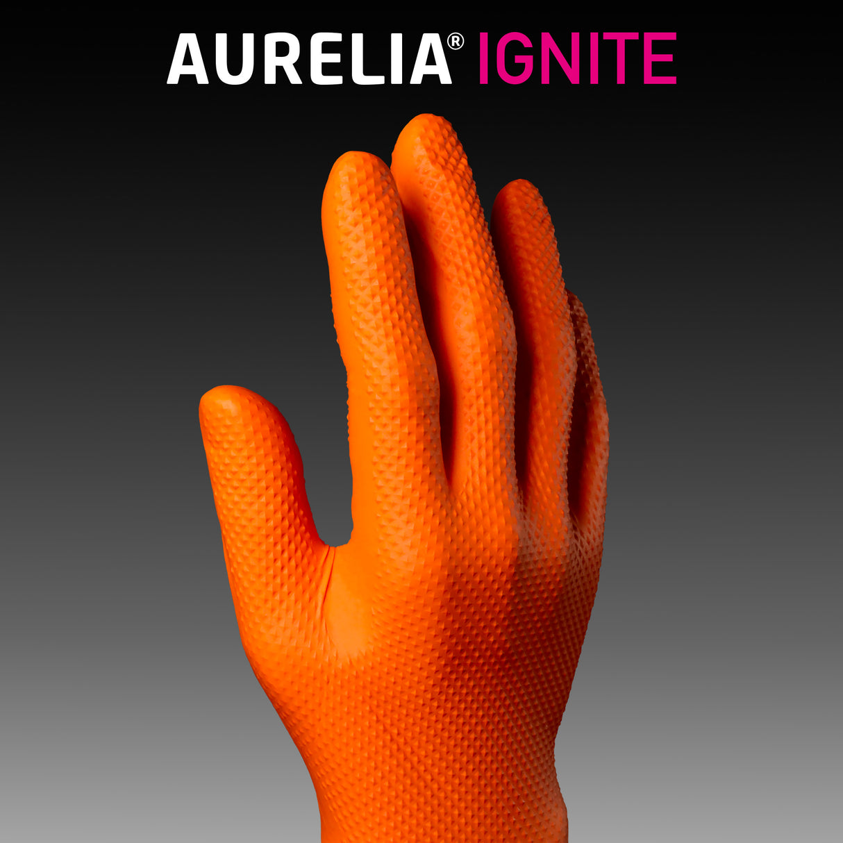 Aurelia Ignite Diamond Textured Powder Free Nitrile Gloves