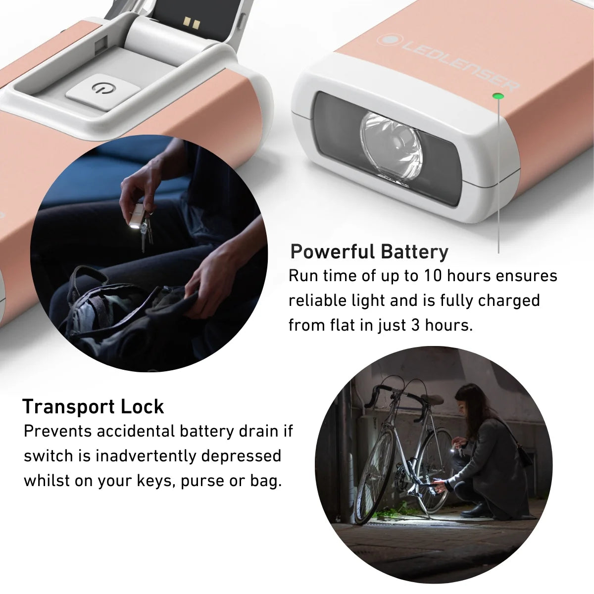 Ledlenser K6R Key-ring Rechargeable LED Torch (400lm)
