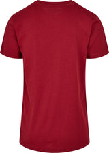 Build Your Brand Basic Basic Round Neck Tee - Burgundy