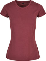 Build Your Brand Basic Women's Basic Tee - Cherry