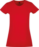 Build Your Brand Basic Women's Basic Tee - City Red