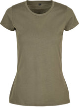 Build Your Brand Basic Women's Basic Tee - Olive