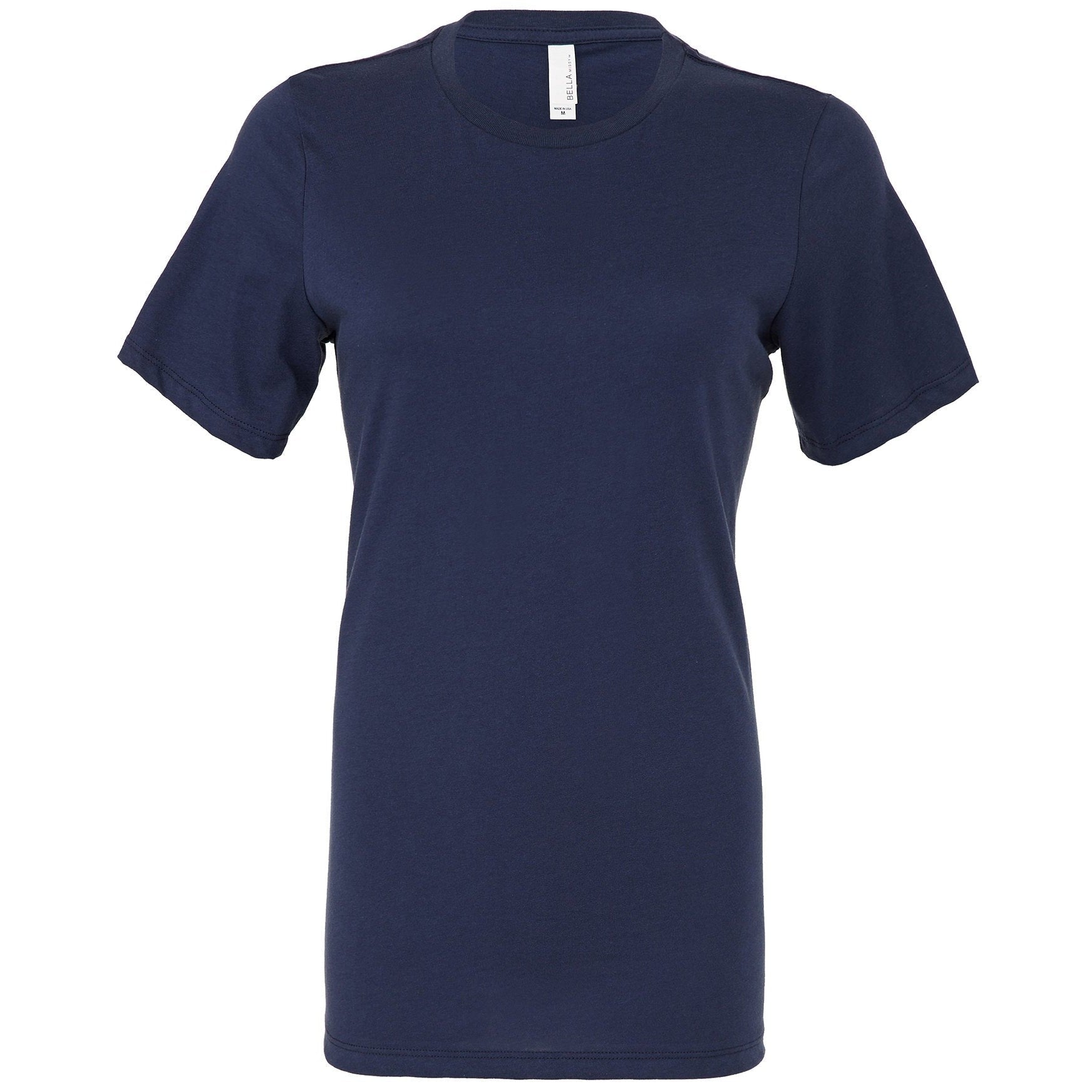 Bella Canvas Women's Relaxed Jersey Short Sleeve Tee - Navy