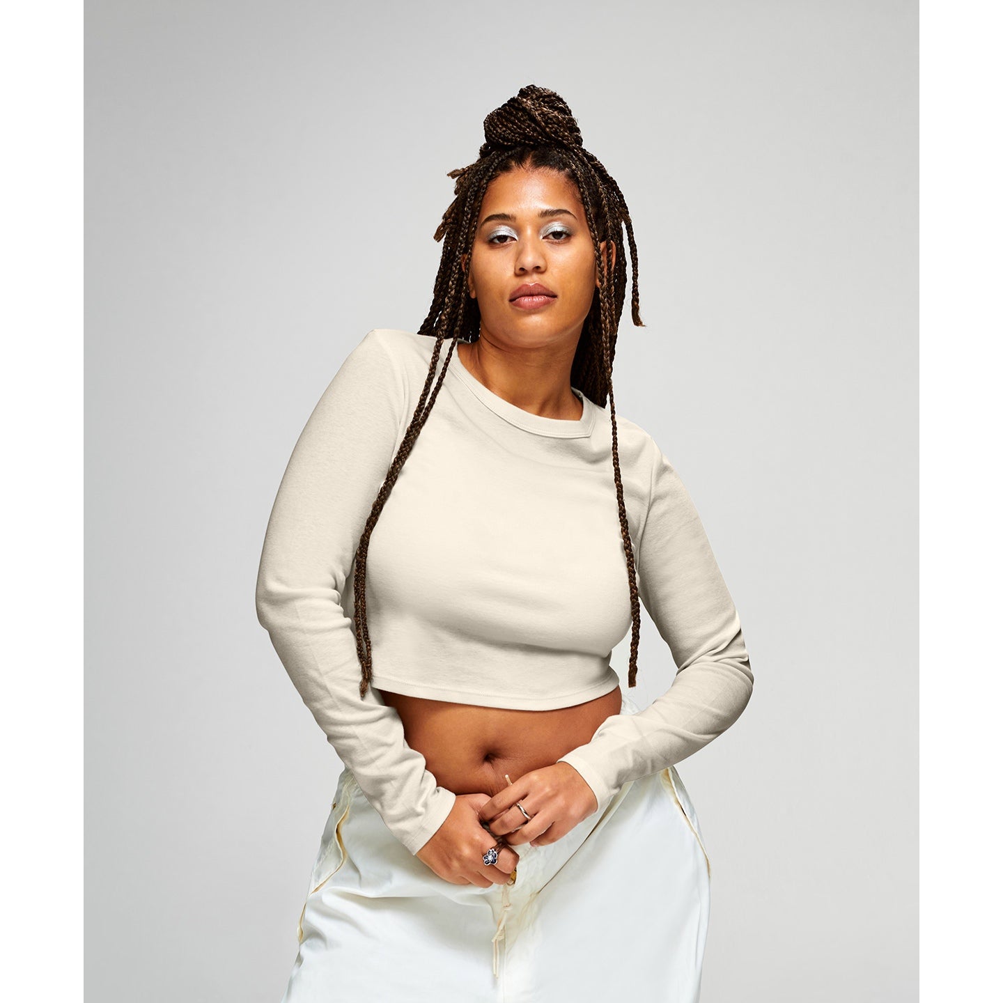 Bella Canvas Women's Micro Rib Long Sleeve Baby T-Shirt