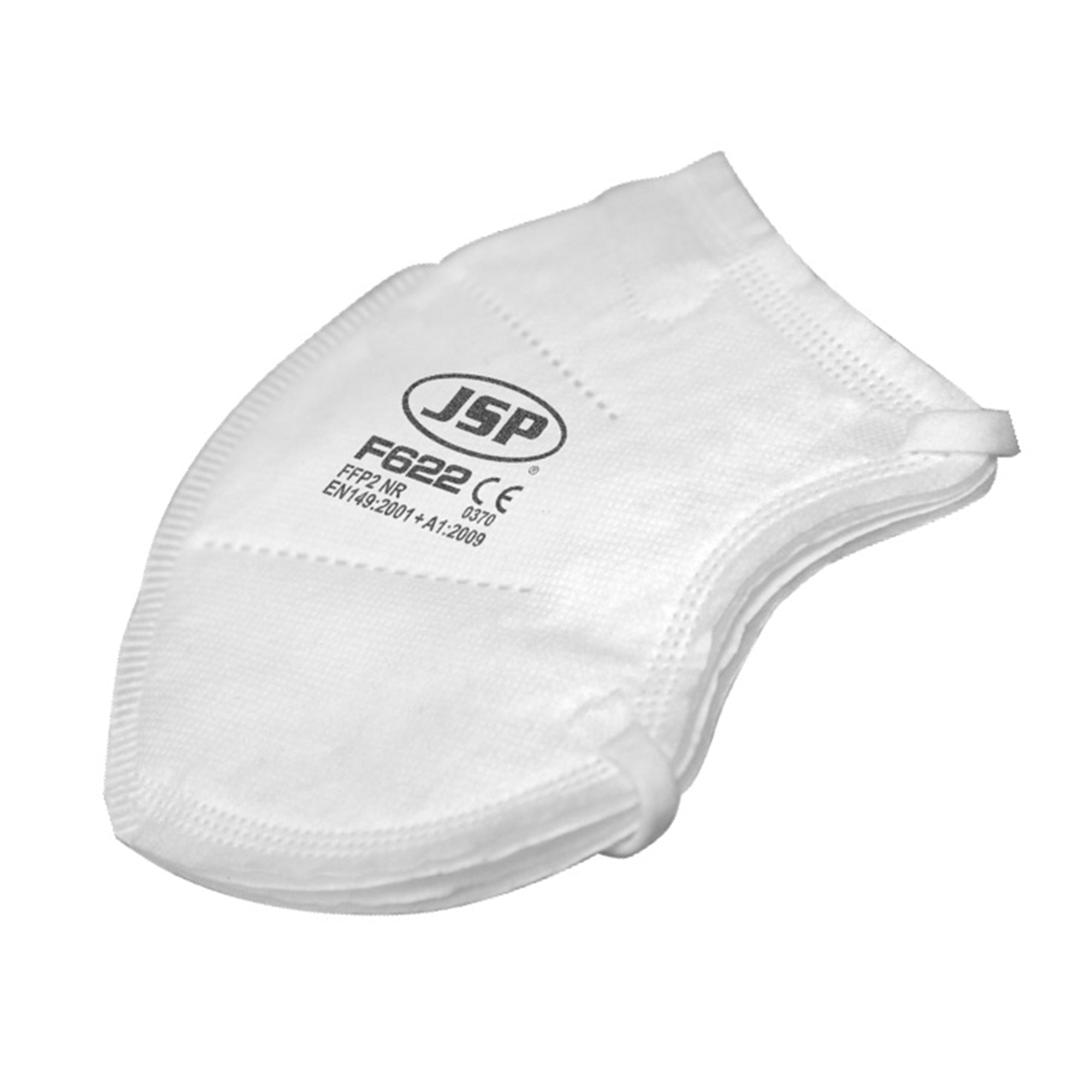 JSP Disposable Vertical Fold Flat Mask FFP2V (F622) - Retail Ready - Pack of 2