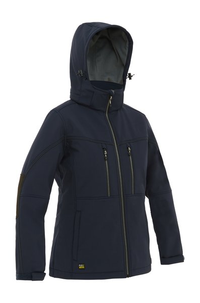 Bisley Womens Jacket Flx & Move™ Ripstop Softshell Jacket 320gsm #colour_navy