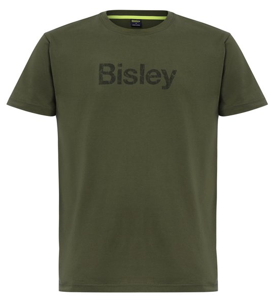 Bisley Tee Logo Cotton 160gsm #colour_green