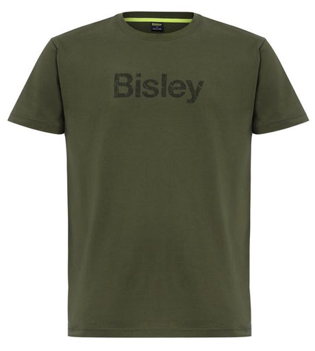 Bisley Tee Logo Cotton 160gsm #colour_green