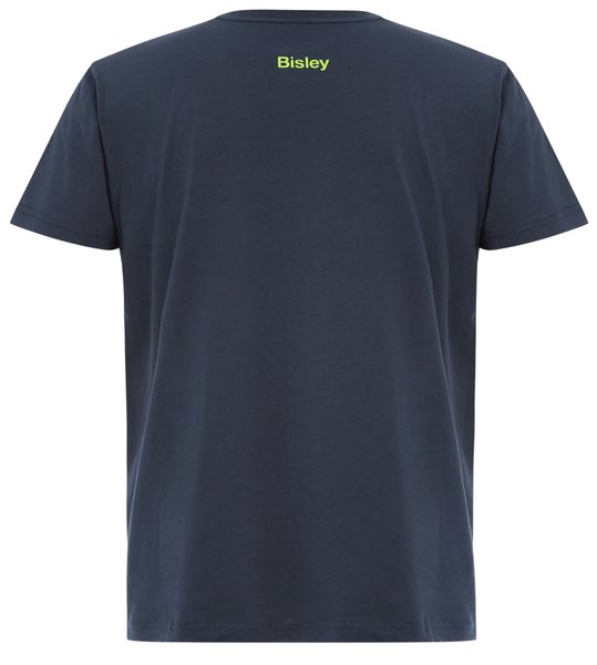 Bisley Tee Logo Cotton 160gsm #colour_navy