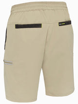 Bisley Shorts Flx & Move™ 4-Way Stretch Elastic Waist Cargo 170gsm #colour_stone