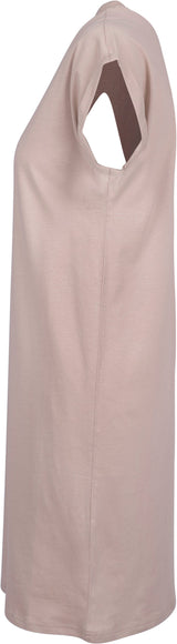 Build Your Brand Women's Turtle Extended Shoulder Dress - Dusk Rose