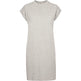 Build Your Brand Women's Turtle Extended Shoulder Dress - Heather Grey