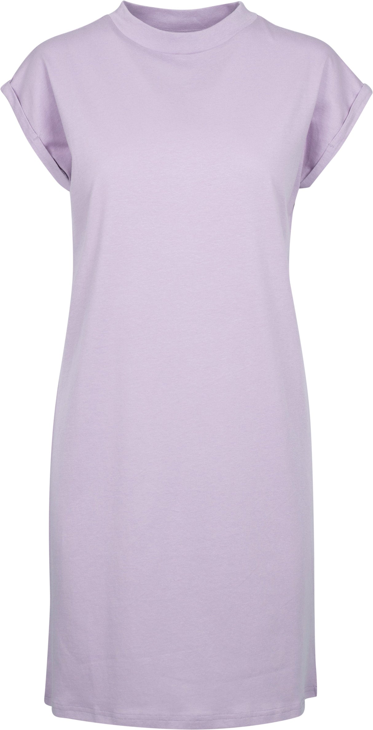 Build Your Brand Women's Turtle Extended Shoulder Dress - Lilac