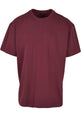 Build Your Brand Heavy Oversized Tee - Cherry