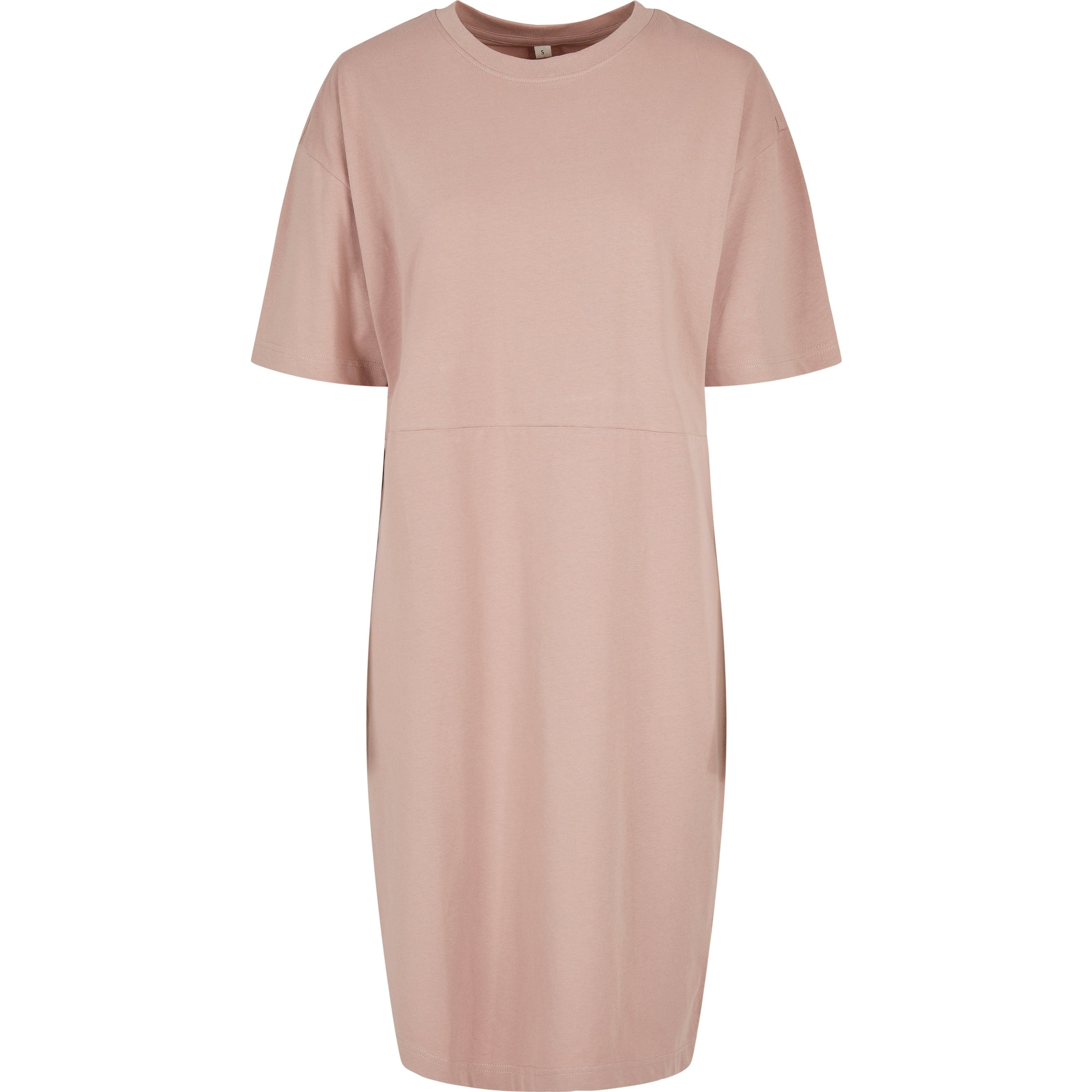 Build Your Brand Women's Organic Oversizes Slit Tee Dress