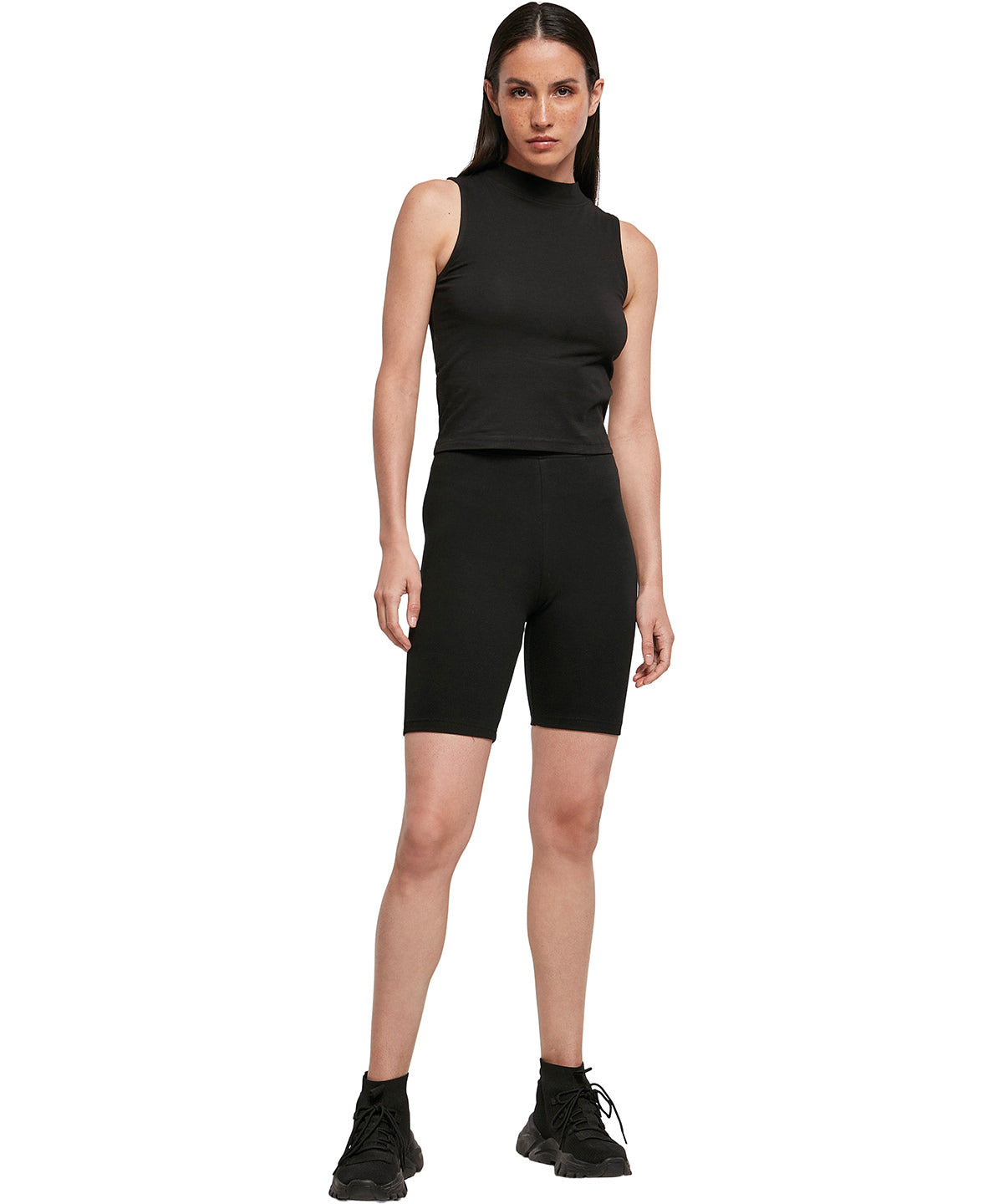 Build Your Brand Women's High Waist Cycle Shorts