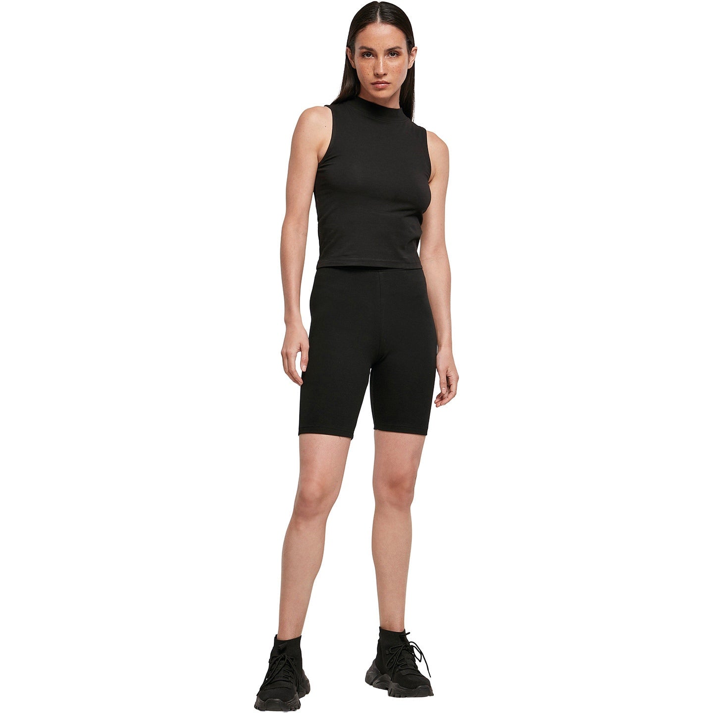Build Your Brand Women's High Waist Cycle Shorts