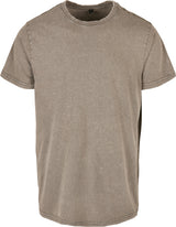 Build Your Brand Acid Washed Round Neck Tee