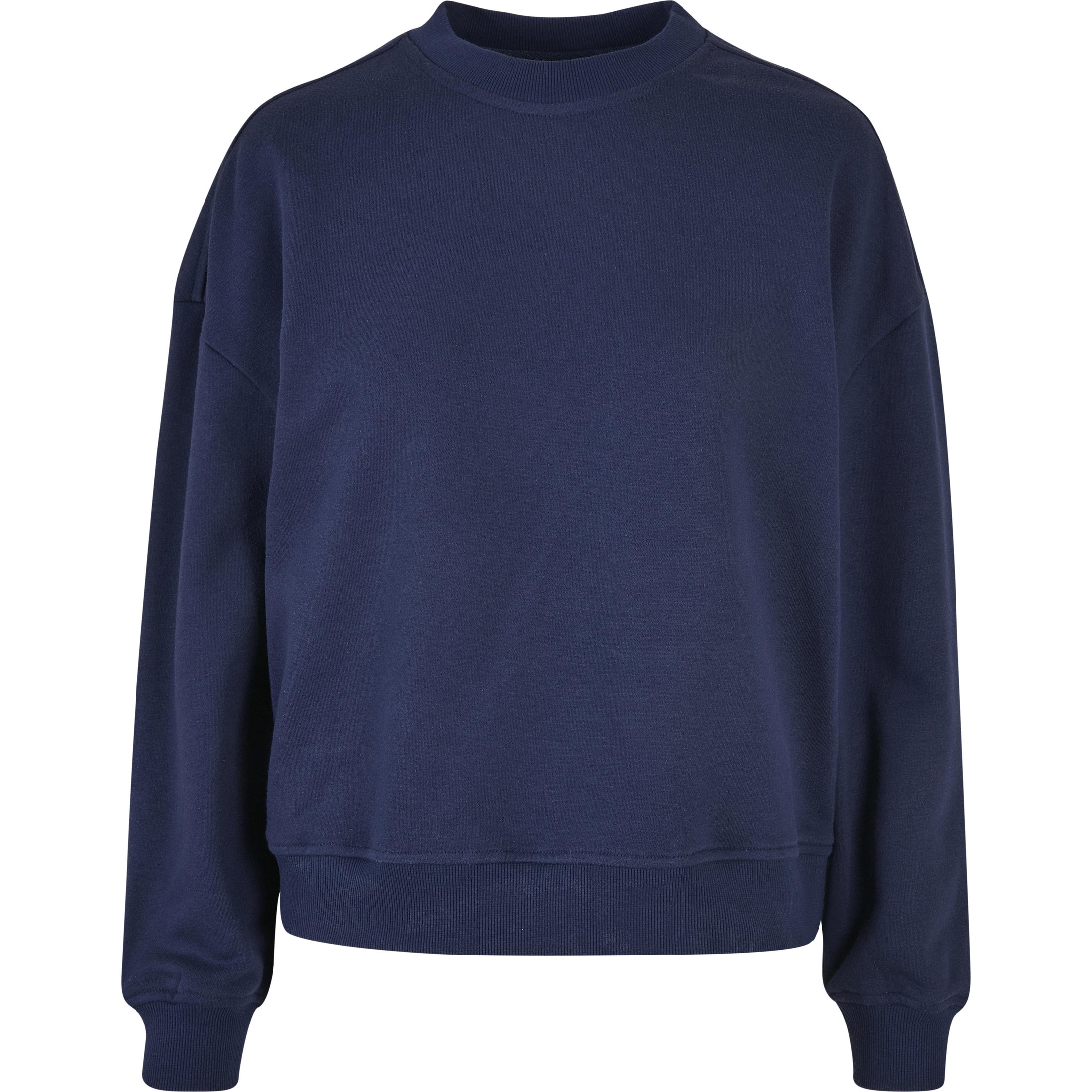 Build Your Brand Women's Oversized Crew Neck Sweatshirt