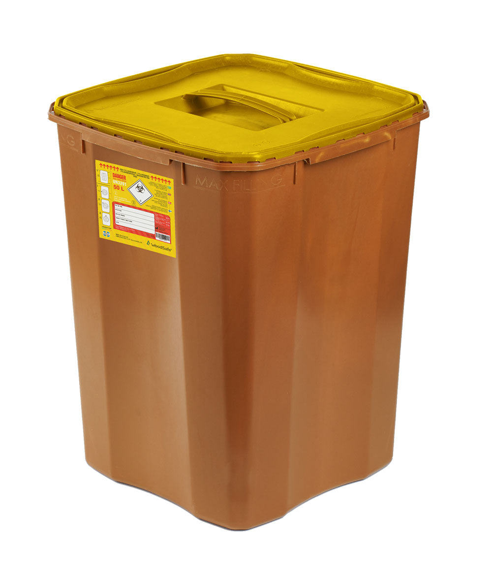Beeswift Woodsafe Sharps Bin Full Lid