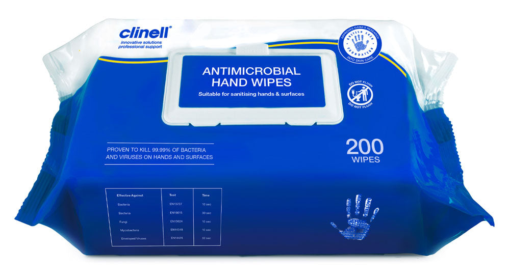 Beeswift Clinell Antimicrobial Hand Wipes