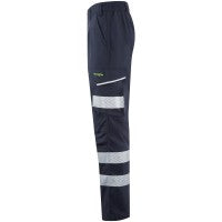 Leo Workwear WINSFORD Leo EcoViz Lightweight Polyester Stretch Cargo Trouser