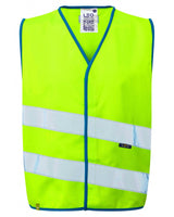 Leo Workwear NEONSTARS Leo EcoViz Childrens Waistcoat (EN 17353)