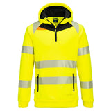 Portwest DX4 Hi-Vis 1/4 Zip Hoodie