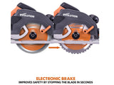 Evolution R185CCSX Circular Track Saw Kit 185mm 1600W 110V