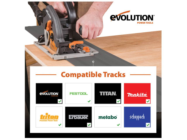 Evolution R185CCSX+ Circular Track Saw 185mm 1600W 110V