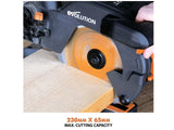 Evolution R210SMS+ Pro Multi-Material Sliding Mitre Saw 210mm 1500W 240V