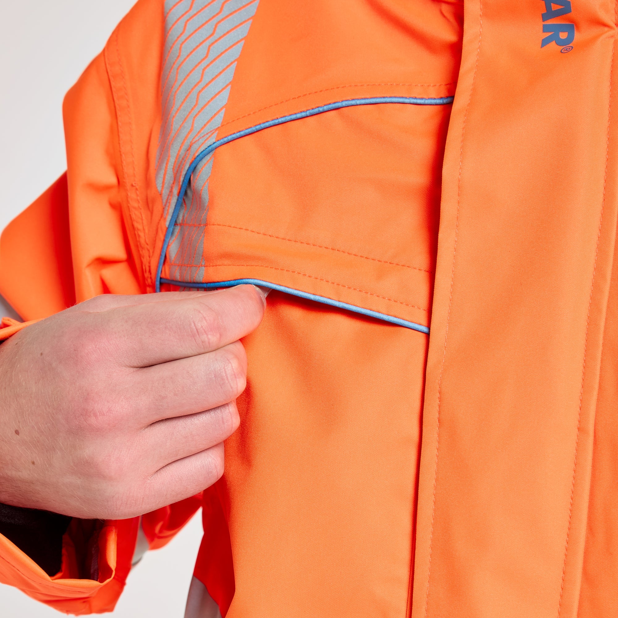 Pulsar Storm Coat Orange - Recycled Content