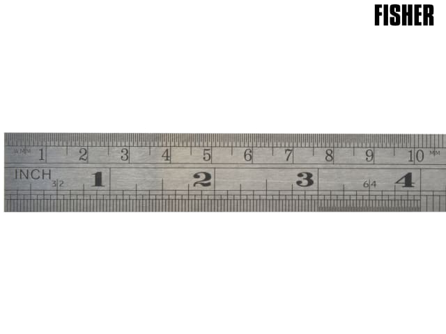 Fisher F106ME Steel Rule 150mm / 6in