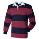 Front Row Sewn Stripe Long Sleeve Rugby Shirt