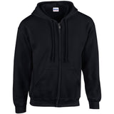 Gildan Heavy Blend Full Zip Hooded Sweatshirt - Black