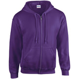 Gildan Heavy Blend Full Zip Hooded Sweatshirt - Purple