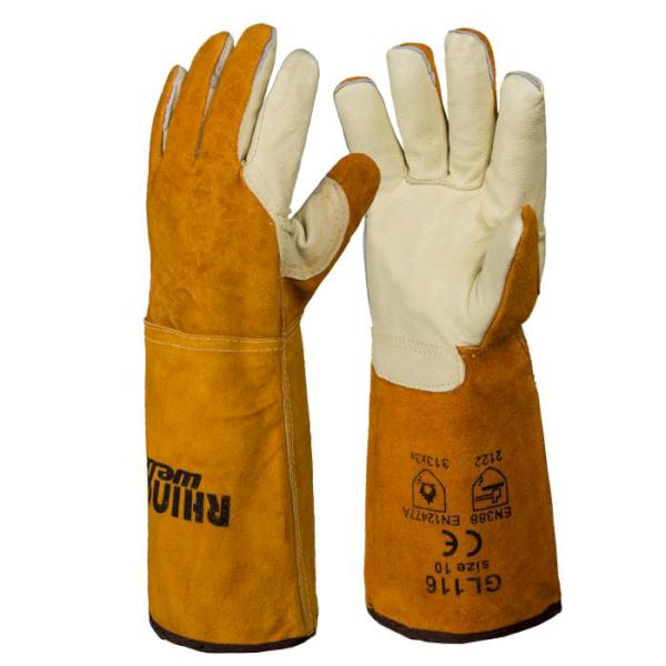 Future Garments Rhino-Tec Welders Gauntlet Hide Palm Fully Lined