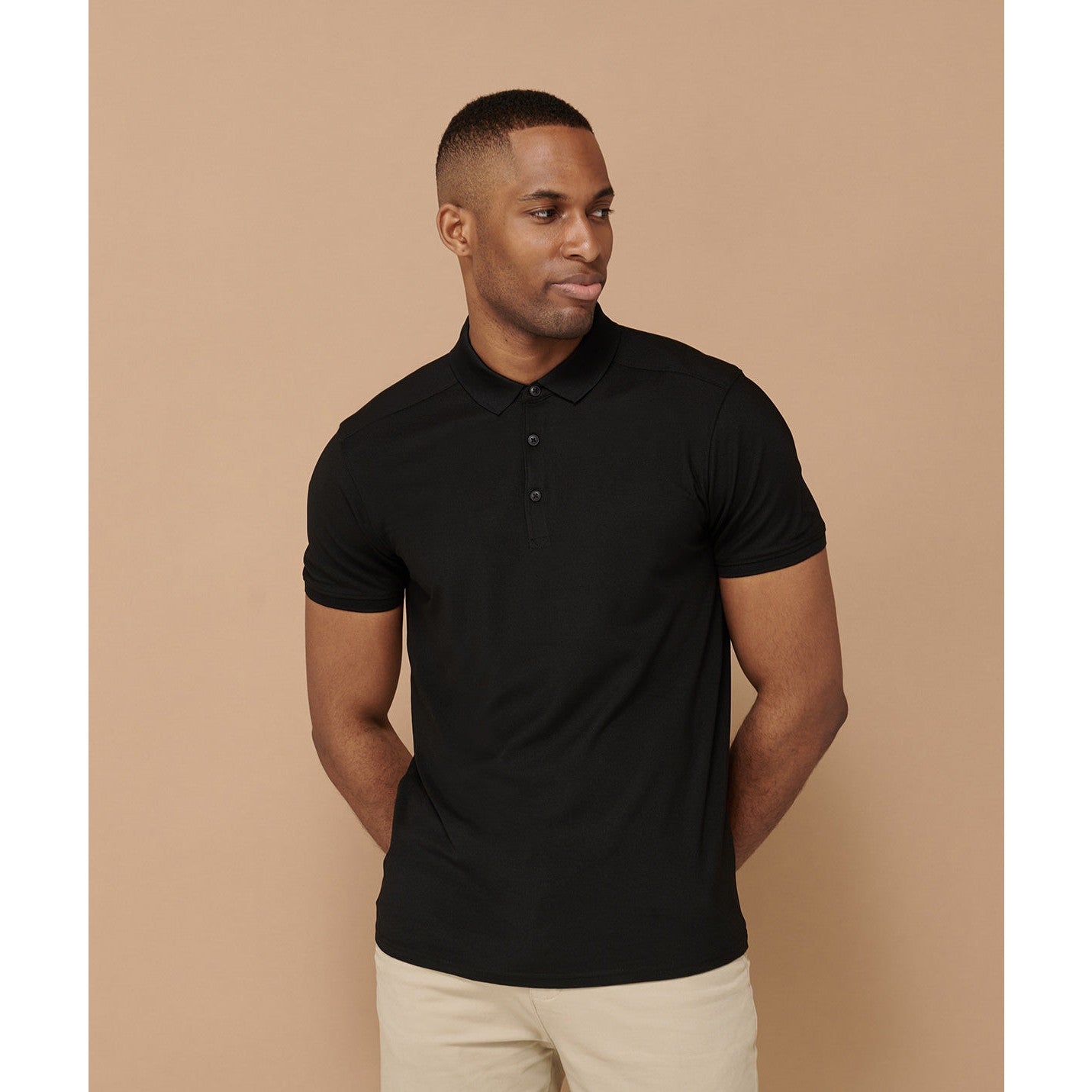 Henbury Stretch Polo Shirt With Wicking Finish (Slim Fit)