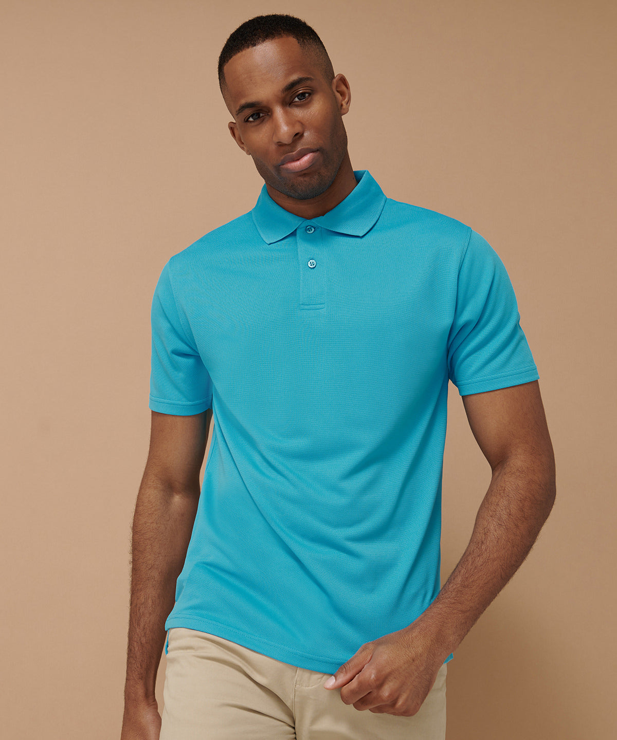 Henbury Coolplus® Polo Shirt - Light Blue