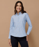 Henbury Women's Modern Long Sleeve Oxford Shirt