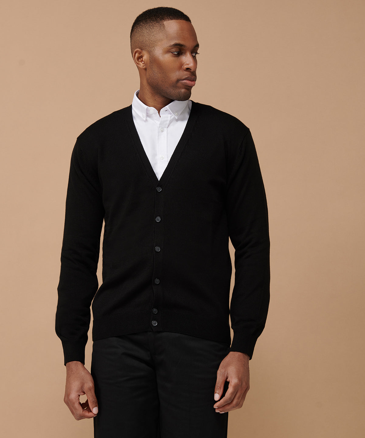 Henbury V-Button Cardigan