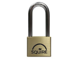 Squire LN5/2.5 Lion Brass Padlock 5-Pin 50mm - 65mm Long Shackle