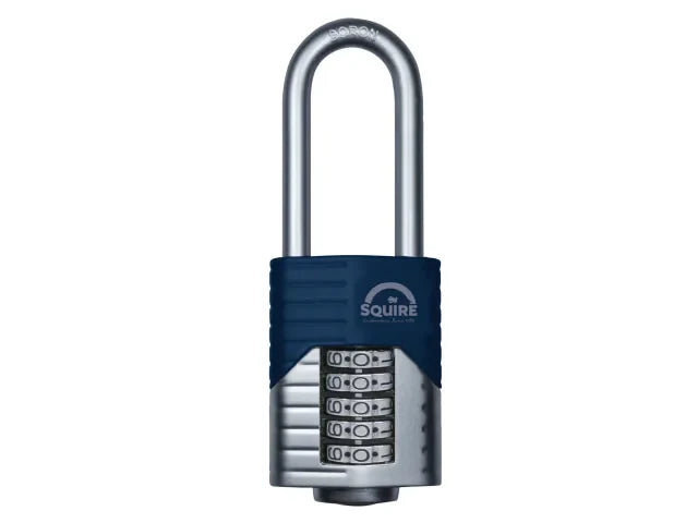 Squire Vulcan Long Boron Shackle Combination Padlock 60mm