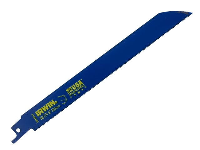 IRWIN® 818R Sabre Saw Blade Metal Cutting 200mm 18 TPI Pack of 5