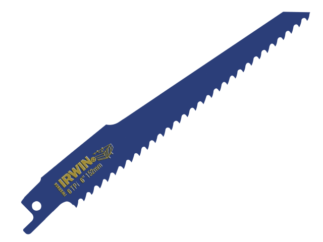 IRWIN® 656R Sabre Saw Blade Nail Embedded Wood Cutting 150mm Pack of 2
