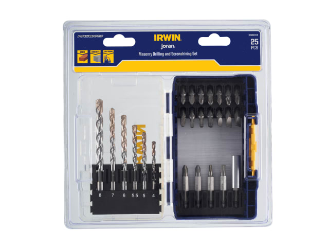 IRWIN® Masonry & Screwdriving Set, 25 Piece
