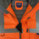 Leo Workwear CHIVENOR Leo EcoViz 4K Baffle Lined Bomber Jacket