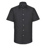 Russell Collection Short Sleeve Easycare Tailored Oxford Shirt